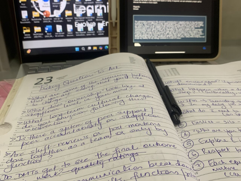 One practice I’ve been leaning towards again